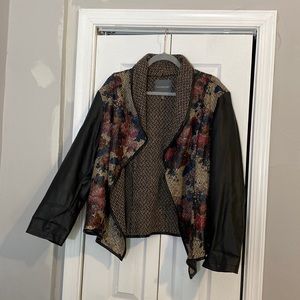 Kate & Mallory Vegan Leather Long Sleeves Jacket